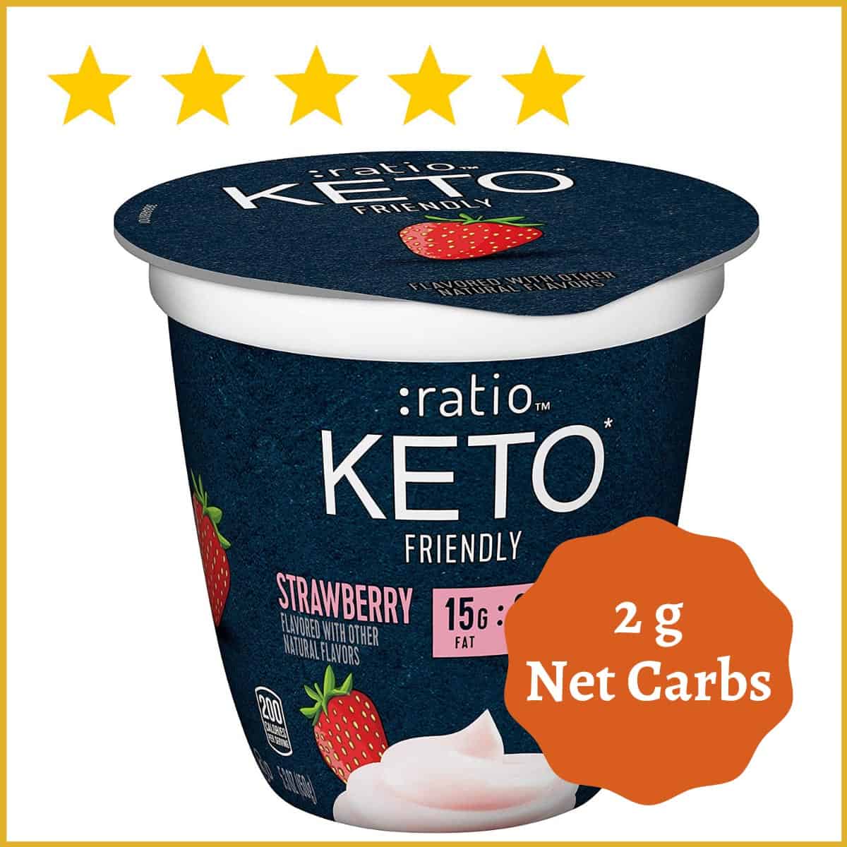 :ratio, KETO Friendly Dairy Snack, Strawberry