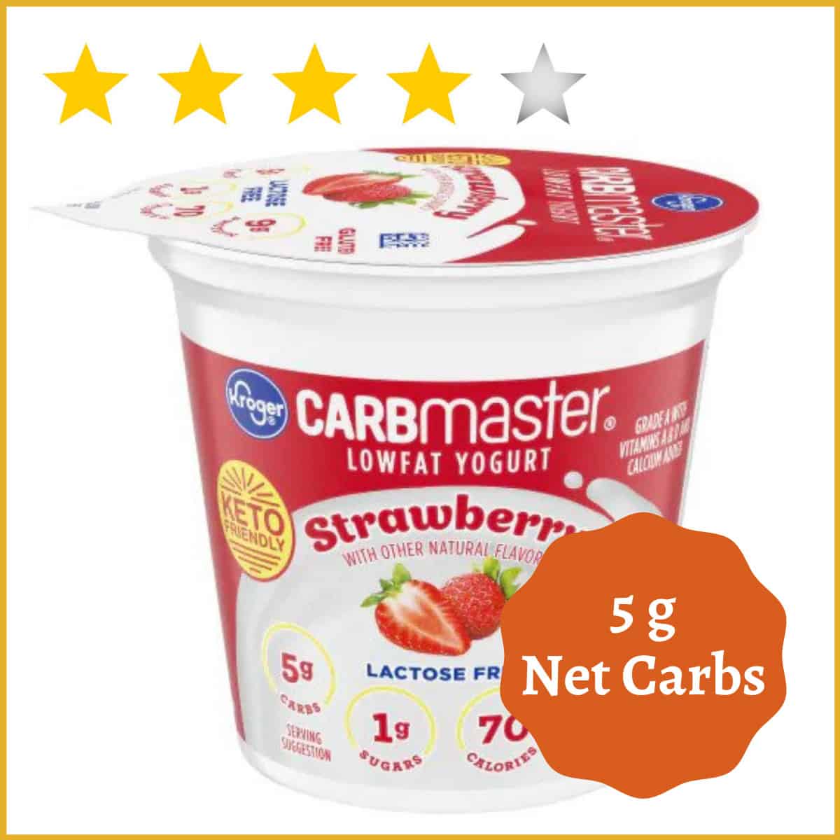 CarbMaster, Low Fat Yogurt, Strawberry