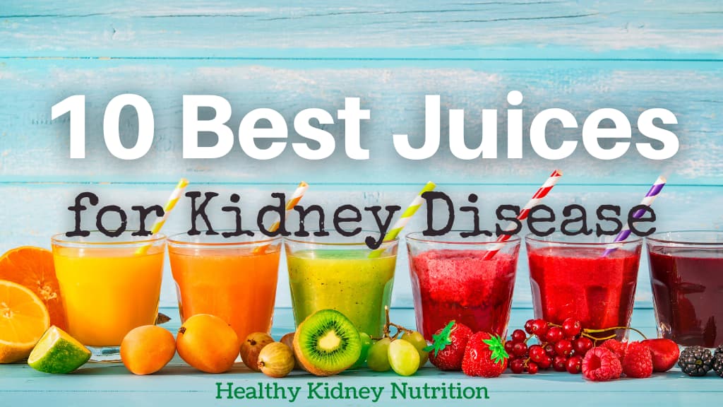 10 Best Juices for Kidney Disease. A line of glasses filled with different colorful juices
