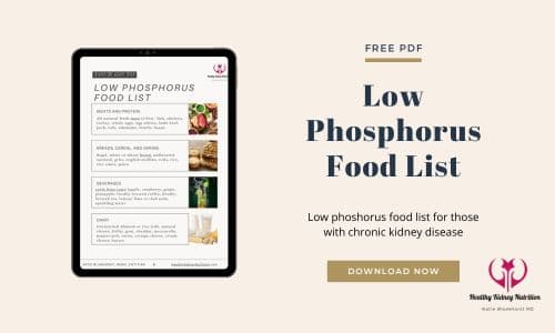 Low phosphorus food list pdf download